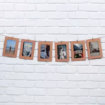Гирлянда для фотографий с прищепками