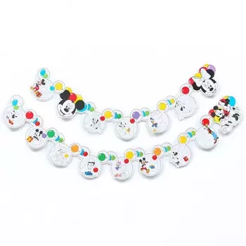 Гирлянда на люверсах с плакатом