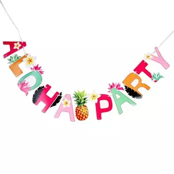 Гирлянда с лентой aloha party