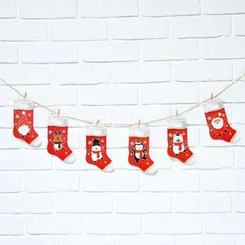 Гирлянда с прищепками новогодняя