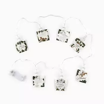 Гирлянда светодиодная с прищепками новогодняя