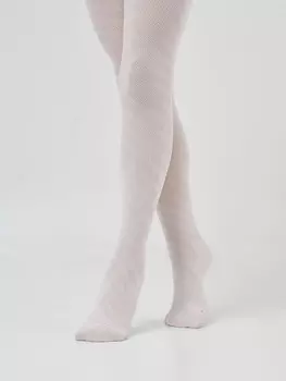Гладкие детские колготки зефирного цвета