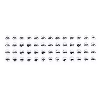 Глазки на клеевой основе, набор 52 шт., размер 1 шт. — 0,8 см