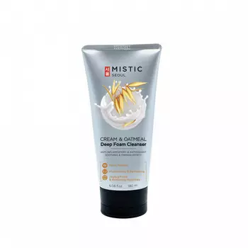 Глубокоочищающая сливочная пенка для умывания с коллоидным овсяным толокном 180мл