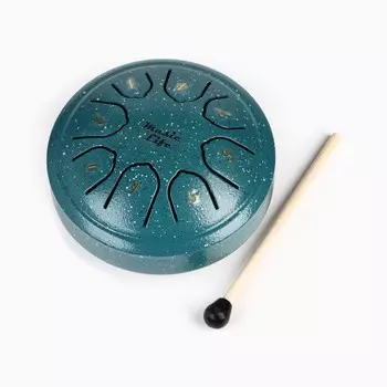 Глюкофон - музыкальный инструмент, music life, зеленый, 11.4 см, 8 лепестков