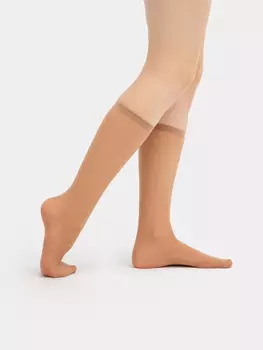 Гольфы женские в бежевом цвете