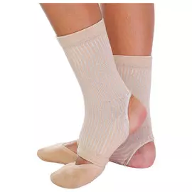 Голеностоп гимнастический grace dance, р. м, цвет бежевый