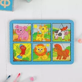 Головоломка геометрическая деревянная