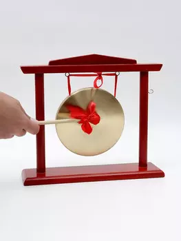 Гонг настольный music life d-15 см, подставка, палочка