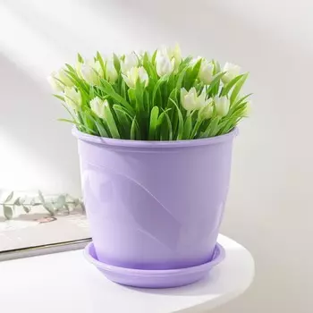 Горшок для цветов с поддоном