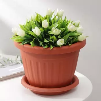 Горшок для цветов с поддоном