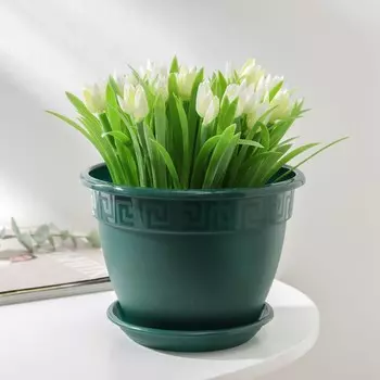 Горшок для цветов с поддоном