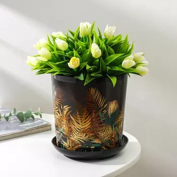 Горшок для цветов с поддоном доляна