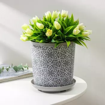 Горшок для цветов с поддоном доляна