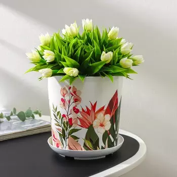 Горшок для цветов с поддоном доляна