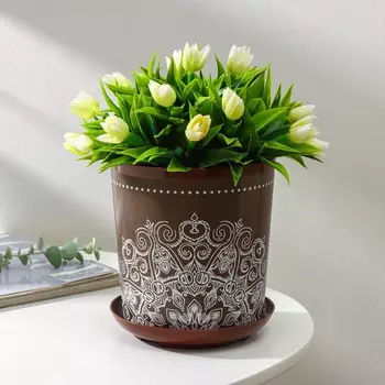 Горшок для цветов с поддоном доляна