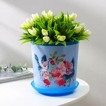 Горшок для цветов с поддоном доляна