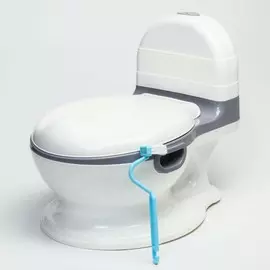 Горшок-унитаз, цвет белый/серый