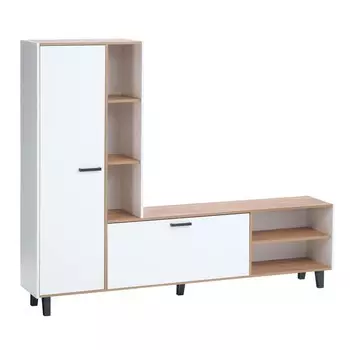 Гостиная анриал, дуб крафт золотой/белый