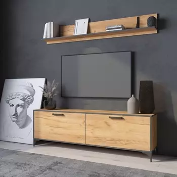 Гостиная oskar loft, 1600х343х510, дуб золотой