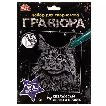 Гравюра МУЛЬТИ АРТ SCRATCHART-SLV-CAT1