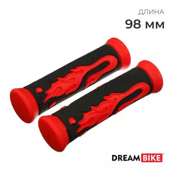 Грипсы dream bike, 98 мм, черно-красные