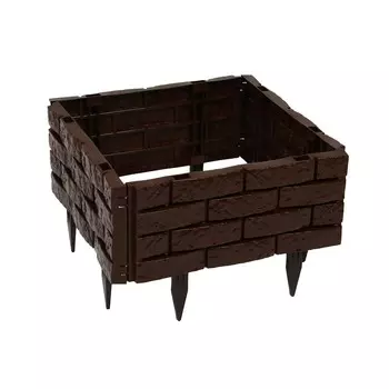 Грядка пластиковая, 4 секции, 454520 см, цвет шоколад