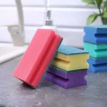 Губка для мытья посуды доляна