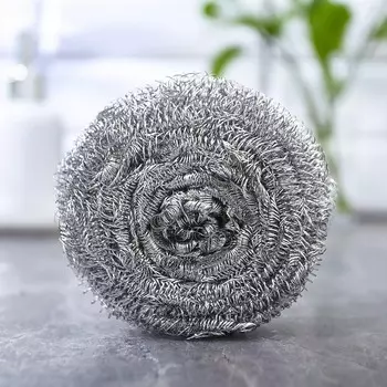 Губка для мытья посуды металлическая raccoon, спираль оцинкованная, 30 гр