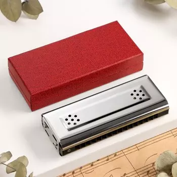 Губная гармошка music life t16-2 тремоло, с футляром