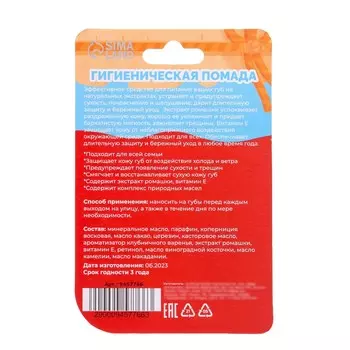 Губная гигиеническая помада новогодняя