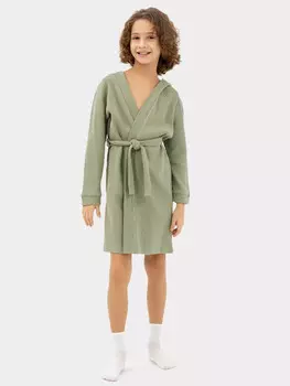 Халат для мальчиков в зеленом цвете
