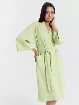 Халат женский в фисташково-зеленом цвете