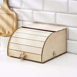 Хлебница деревянная, 262615 см, бежевая