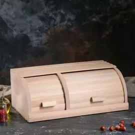 Хлебница двойная деревянная