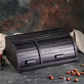 Хлебница двойная деревянная