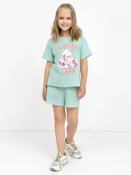 Хлопковые шорты мини для девочек