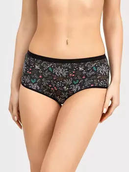 Хлопковые трусики макси в расцветке