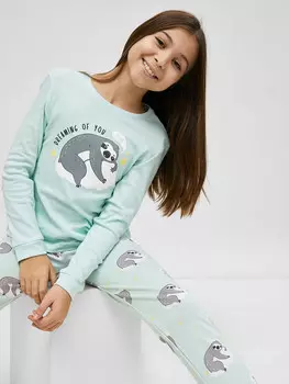 Хлопковый комплект (лонгслив и брюки)