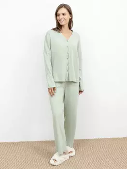 Хлопковый комплект (жакет и брюки)