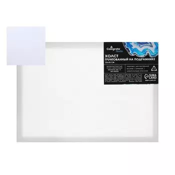 Холст на подрамнике, хлопок 100%, 1.62535 см, акриловый грунт, мелкозернистый, 280 г/м