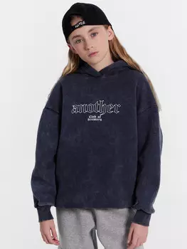 Худи для девочек серое с принтом