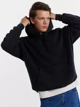 Худи мужское в черном цвете