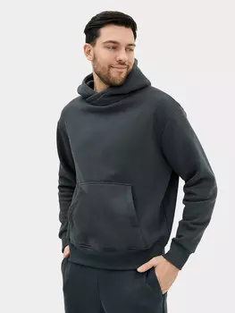 Худи мужское в сером цвете