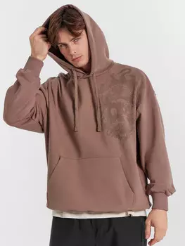 Худи мужское в таупово-бежевом цвете