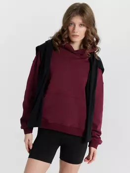 Худи женское бордовое