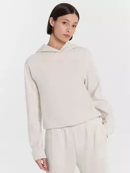 Худи женское кремовое