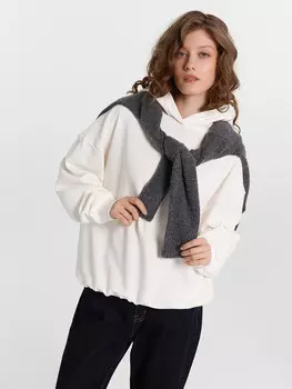 Худи женское кремовое