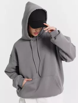 Худи женское серое