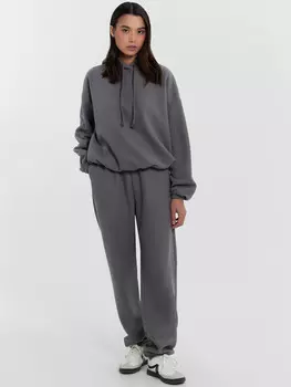 Худи женское серое